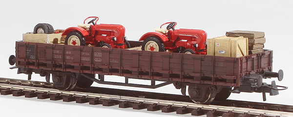 REI Models 460313 - Porsche Junior Tractor Transport (Hand Weathered & Painted)